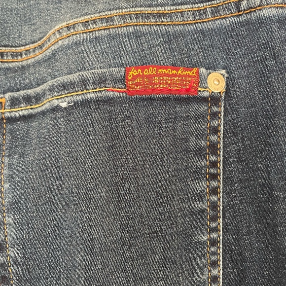 👖 7 For All Mankind b(air) Cropped Boot Denim - Picture 8 of 11